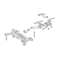 OEM 2009 Pontiac Vibe Cam, Rear Suspension Upper Control Arm Adjust Diagram - 88971289