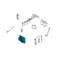 OEM 2008 Chevrolet Aveo5 Engine Control Module Assembly Diagram - 25181750