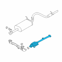 OEM 2002 Chevrolet Tracker Exhaust Pipe No.2 (On Esn) Diagram - 30027663