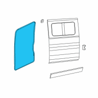 OEM 2020 Ram ProMaster 2500 WEATHERSTRIP-Sliding Door Diagram - 68226112AB