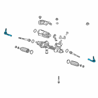 OEM 2019 Chevrolet Cruze Outer Tie Rod Diagram - 39008084