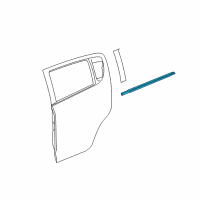 OEM 2019 Chevrolet Sonic Belt Weatherstrip Diagram - 95127307