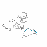 OEM Chevrolet Corvette Cable Asm-Battery Negative Diagram - 20785990