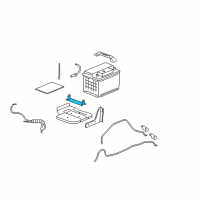 OEM 2009 Chevrolet Corvette Battery Bracket Diagram - 15297371