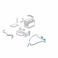 OEM 2013 Chevrolet Corvette Cable Asm-Battery Positive Diagram - 25909052