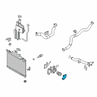 OEM Toyota Yaris Water Inlet Diagram - 16321-WB001