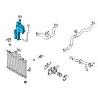 OEM 2016 Scion iA Reservoir Tank Diagram - 16480-WB001