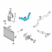 OEM 2016 Scion iA Upper Hose Diagram - 16571-WB002