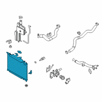 OEM Toyota Yaris Radiator Assembly Diagram - 16400-WB002