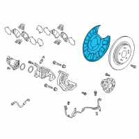 OEM Honda Odyssey Splash Guard, Right Rear Diagram - 43253-THR-A00