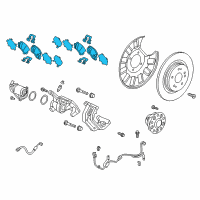 OEM 2022 Honda Odyssey Set, Rear-Pad Diagram - 43022-THR-A51