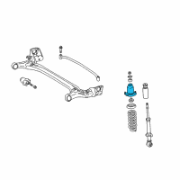 OEM 2006 Toyota Corolla Upper Bracket Diagram - 48401-32020