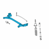 OEM 2005 Toyota Matrix Axle Beam Diagram - 42101-01010