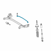 OEM 2008 Toyota Matrix Stabilizer Bar Diagram - 48812-AB011