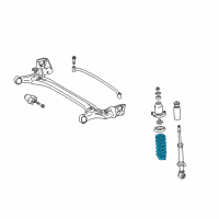 OEM 2008 Toyota Matrix Coil Spring Diagram - 48231-AB010