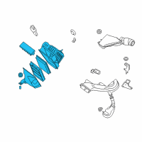 OEM 2007 Nissan Sentra Air Cleaner Assembly Diagram - 16500-ET80B