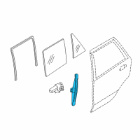 OEM 2008 BMW X5 Rear Left Window Regulator Diagram - 51-35-7-166-381