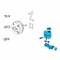 OEM 2007 GMC Sierra 1500 Cylinder Asm, Brake Master Diagram - 19209192