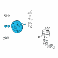 OEM 2008 GMC Sierra 1500 Booster Assembly Diagram - 19417213