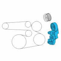 OEM 2021 Lexus NX300 Tensioner Assy, V-Ribbed Belt Diagram - 16620-36061