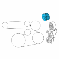 OEM 2016 Lexus IS200t Pulley Sub-Assy, Idler Diagram - 16603-36010