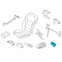 OEM 2013 BMW M5 Switch, Seat Heating, Right Rear Diagram - 61-31-9-384-806