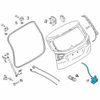 OEM 2014 Ford C-Max Latch Diagram - AM5Z-5843150-D