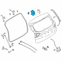 OEM Ford C-Max Lock Actuator Diagram - AM5Z-5843150-B