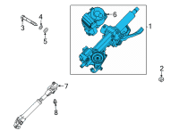 OEM 2021 Hyundai Sonata COLUMN ASSY-STEERING Diagram - 56310-L0510