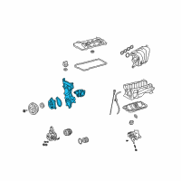 OEM 2009 Toyota Corolla Front Cover Diagram - 11310-0T041