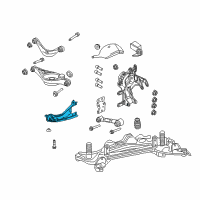 OEM Mercury Trailing Link Diagram - 7E5Z-5A972-L