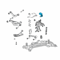 OEM 2007 Mercury Milan Lower Control Arm Damper Diagram - AE5Z-5B695-A