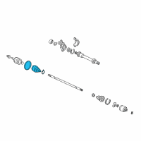 OEM Honda Odyssey Boot Set, Outboard Diagram - 44018-S0X-A04