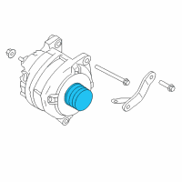 OEM 2009 Nissan 350Z Pulley Assy Diagram - 23150-BC40A