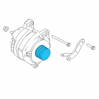 OEM 2013 Nissan Quest Pulley Assy Diagram - 23150-BC40A
