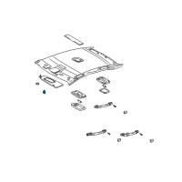 OEM 2004 Toyota Camry Visor Bracket Diagram - 74348-12040-A0