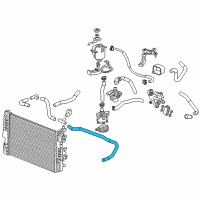 OEM 2015 Chevrolet Spark EV Hose-Drive Motor Battery Coolant Inlet Diagram - 95281122