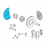 OEM 2015 GMC Canyon Dust Shield Diagram - 94775724