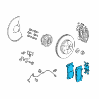 OEM Chevrolet Colorado Front Pads Diagram - 84217715