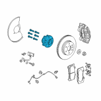 OEM GMC Canyon Hub & Bearing Diagram - 84681709