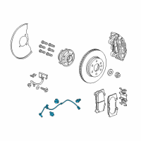 OEM 2017 Chevrolet Colorado ABS Sensor Diagram - 84512265