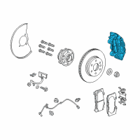 OEM 2016 GMC Canyon Caliper Diagram - 23341891