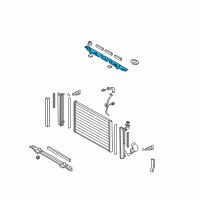 OEM 2007 Toyota Sienna Radiator Lower Bracket Diagram - 16506-0A090