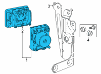 OEM 2022 GMC Sierra 3500 HD ABS Control Unit Diagram - 84782689