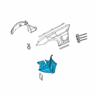 OEM 2005 Chrysler Crossfire Shield-Splash Diagram - 5097998AA