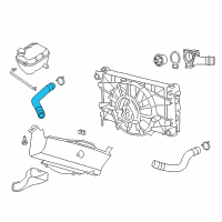 OEM 2008 Dodge Viper Hose-Radiator Inlet Diagram - 5030603AC