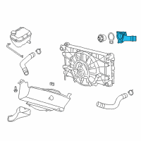 OEM 2005 Dodge Viper Housing-THERMOSTAT Diagram - 5045558AA