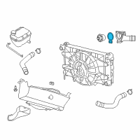 OEM 2009 Dodge Viper Gasket-THERMOSTAT Diagram - 5037173AA