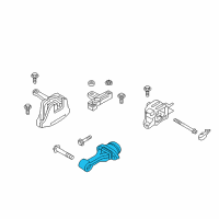 OEM 2017 Hyundai Elantra Bracket Assembly-Roll Rod Diagram - 21950-F3000