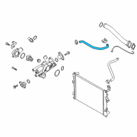 OEM 2013 Kia Forte Hose-Radiator Upper Diagram - 254111M100